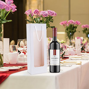 বিলাসবহুল ক্রাফট পেপার ওয়াইন প্যাকেজিং বক্স বাদামী রঙ পরিবেশগত টেকসই কাগজ 1