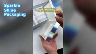 বিলাসবহুল হলোগ্রাফিক গয়না বক্স কাস্টম প্যাকেজিং