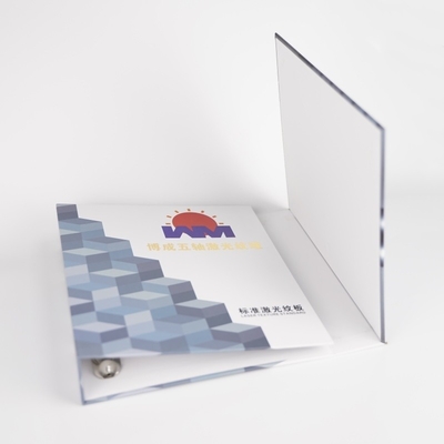 বিয়ের ফটো অ্যালবাম বুক প্যাকেজিং কাস্টম লোগো 4 ডি রিং পুনর্ব্যবহৃত উপকরণ সহ বন্ডার