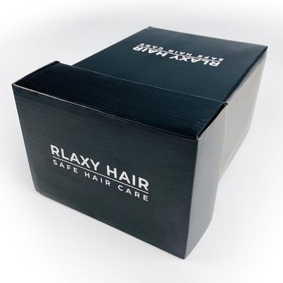 কাস্টমাইজড কালো প্যাকেজিং বক্স হার্ড স্ট্রাইড কর্গারেটেড কার্ডবোর্ড উপহার বক্স চুল যত্ন পণ্য প্যাকেজিং জন্য