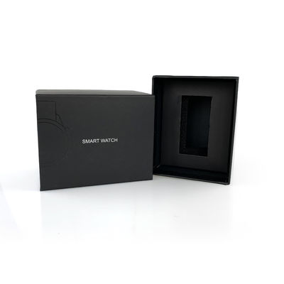 প্রিমিয়াম কাস্টম লোগো মুদ্রণ স্পট ইউভি শক্ত ঘড়ি বাক্স উপহার প্যাকেজিং বাক্স ইভা ট্রে সঙ্গে স্মার্ট ঘড়ি জন্য