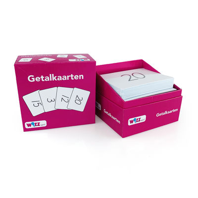 কাস্টম জনপ্রিয় প্লে মজাদার কার্ড গেম এআর নম্বর ফ্ল্যাশ কার্ড কাস্টম কাগজ বাক্স সঙ্গে প্যাকেজিং জন্য কার্ড খেলা